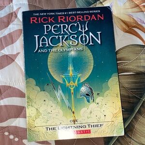 Scholastic Blue and Gold Percy Jackson Hardcover